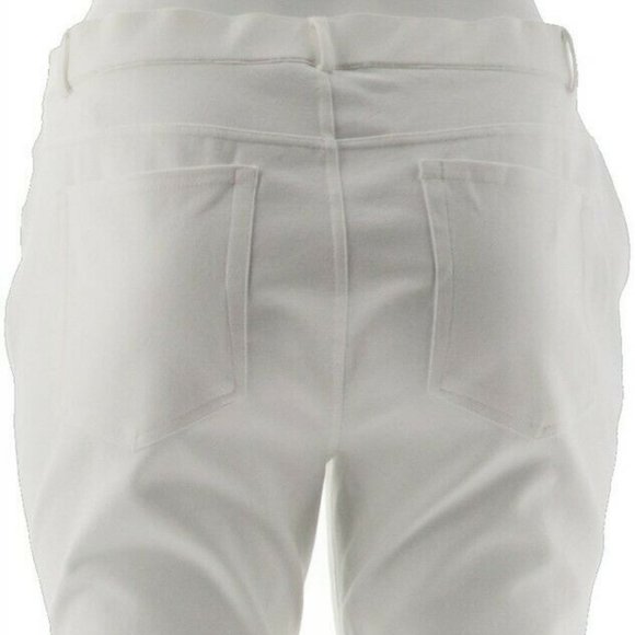 NWT ISAAC MIZRAHI PONTE KNIT ANKLE PANTS 28W - Picture 6 of 10